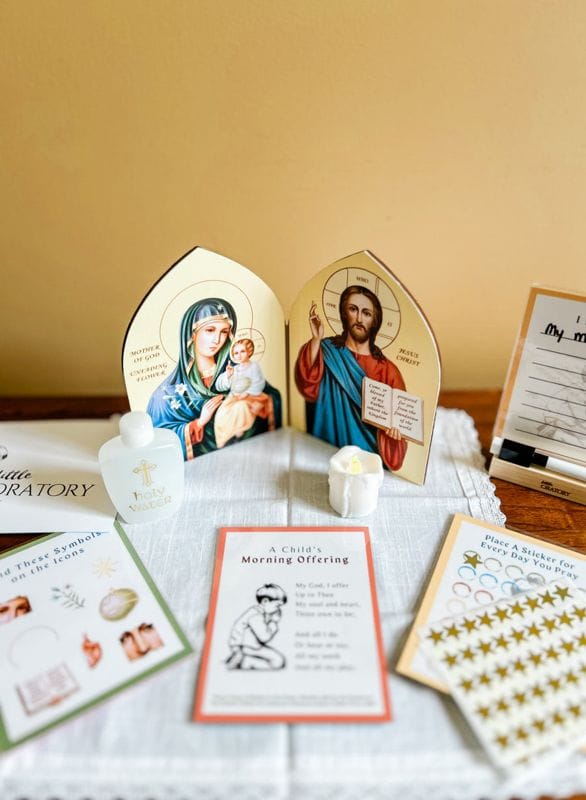 The Little Oratory prayer corner kit for children